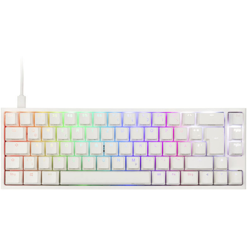 Ducky ONE 2 SF MX-Silent-Red USB Clavier de gaming allemand, QWERTZ blanc