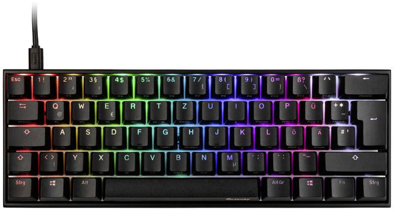 Ducky Mecha Mini MX-Red USB Gaming-Tastatur Deutsch, QWERTZ Schwarz