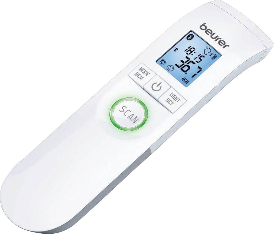 Beurer FT 95 Fieberthermometer Berührungsloses messen, Mit Bluetooth