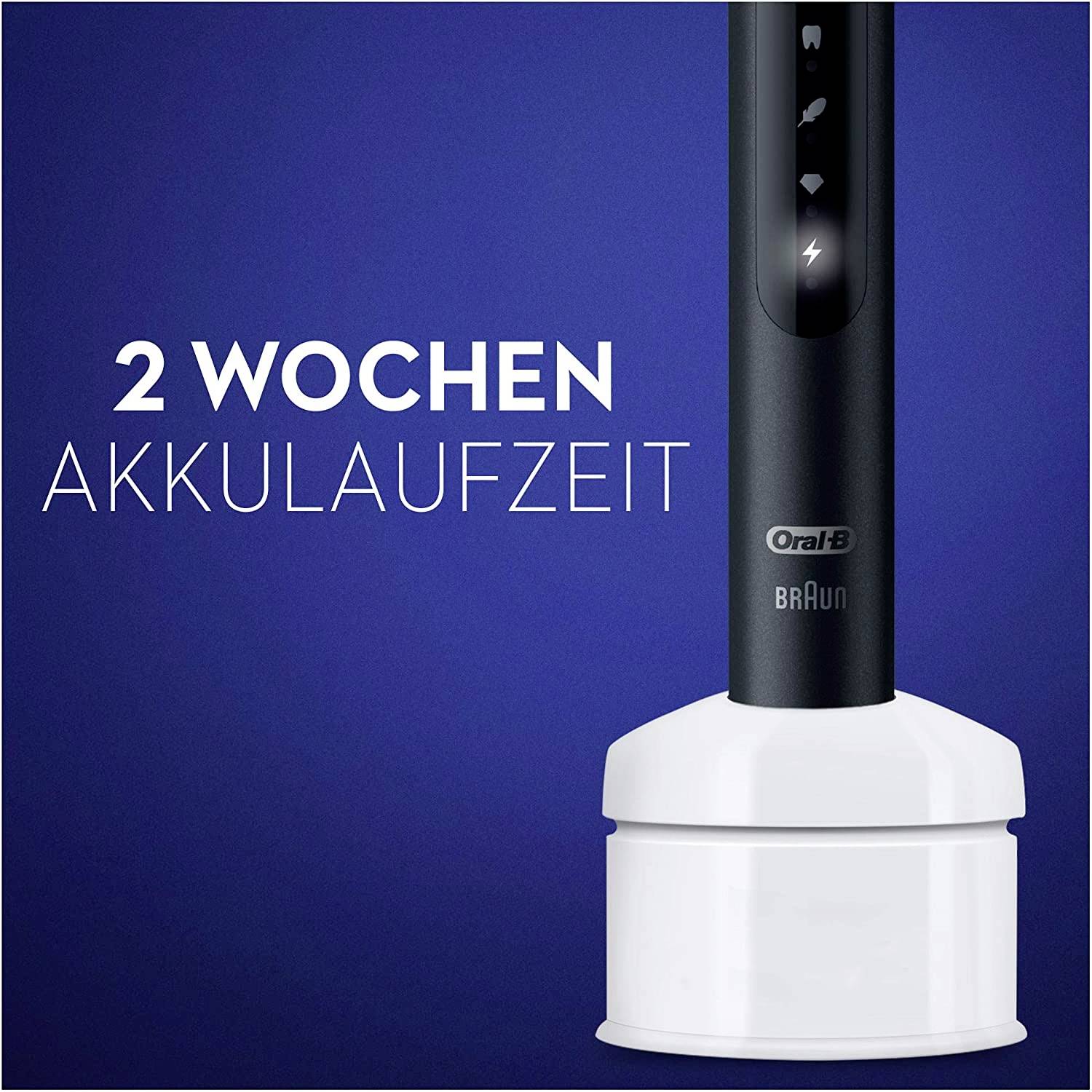 Oral-B Slim Luxe 4500 610883 Elektrische Zahnbürste Schallzahnbürste Schwarz