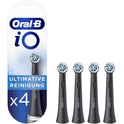 Oral-B iO CB-4 Aufsteckbürsten für elektrische Zahnbürste 4 St. Schwarz