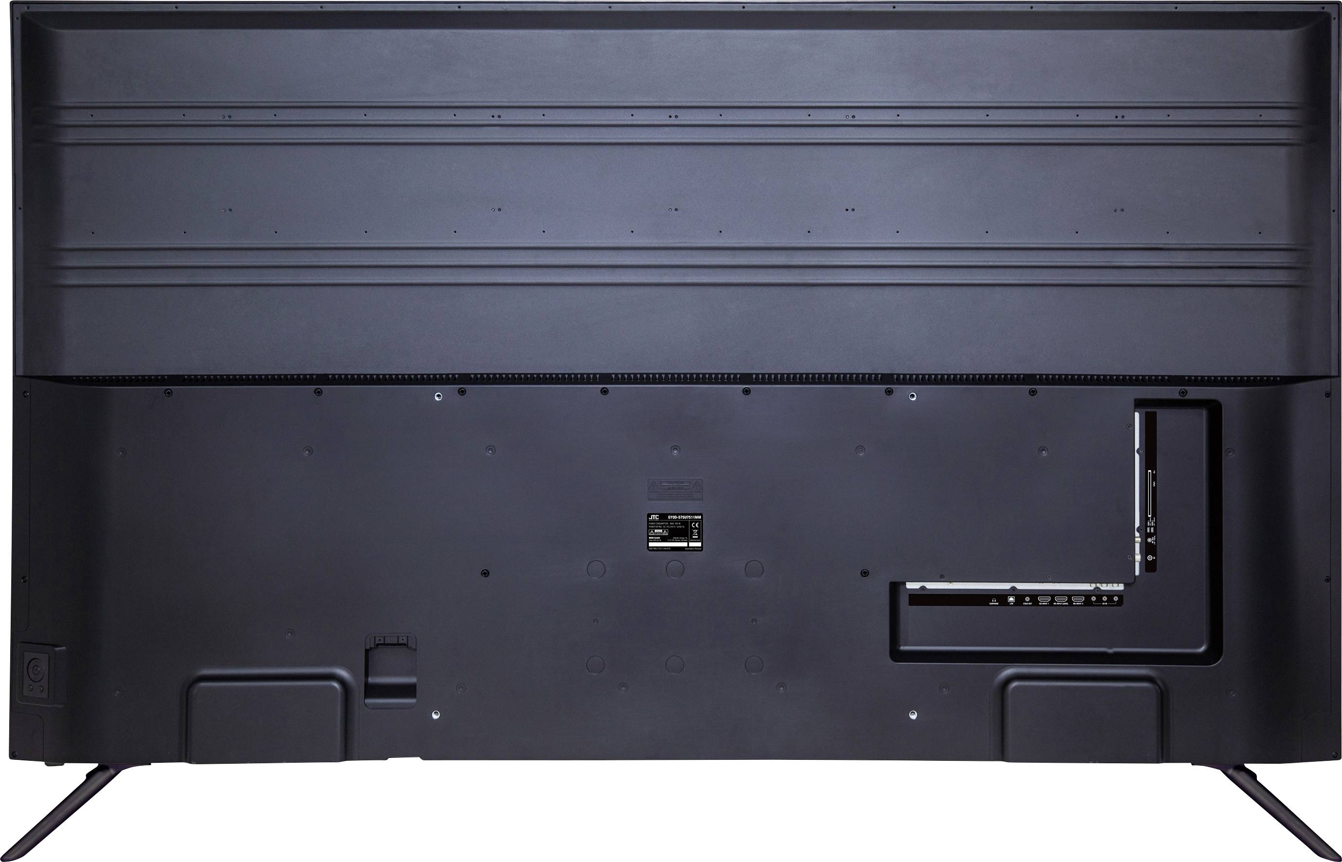 JTC UHD SMART TV S75U7511MM LED-TV 189cm 75 Zoll EEK G (A - G) DVB-T2, DVB-C, DVB-S, UHD, Smart TV, WLAN, CI+ Schwarz