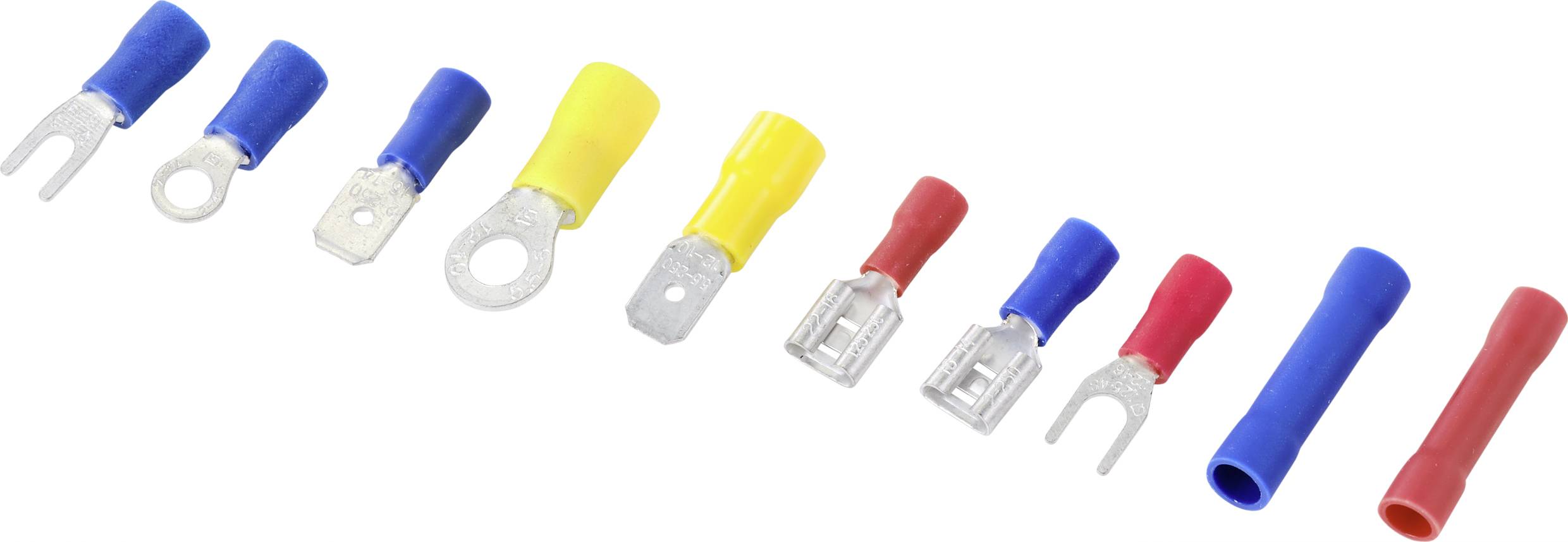 TRU COMPONENTS TC-9904304 Quetschverbinder-Sortiment 0.50mm² 6mm² Rot, Gelb, Blue 1 Set Box