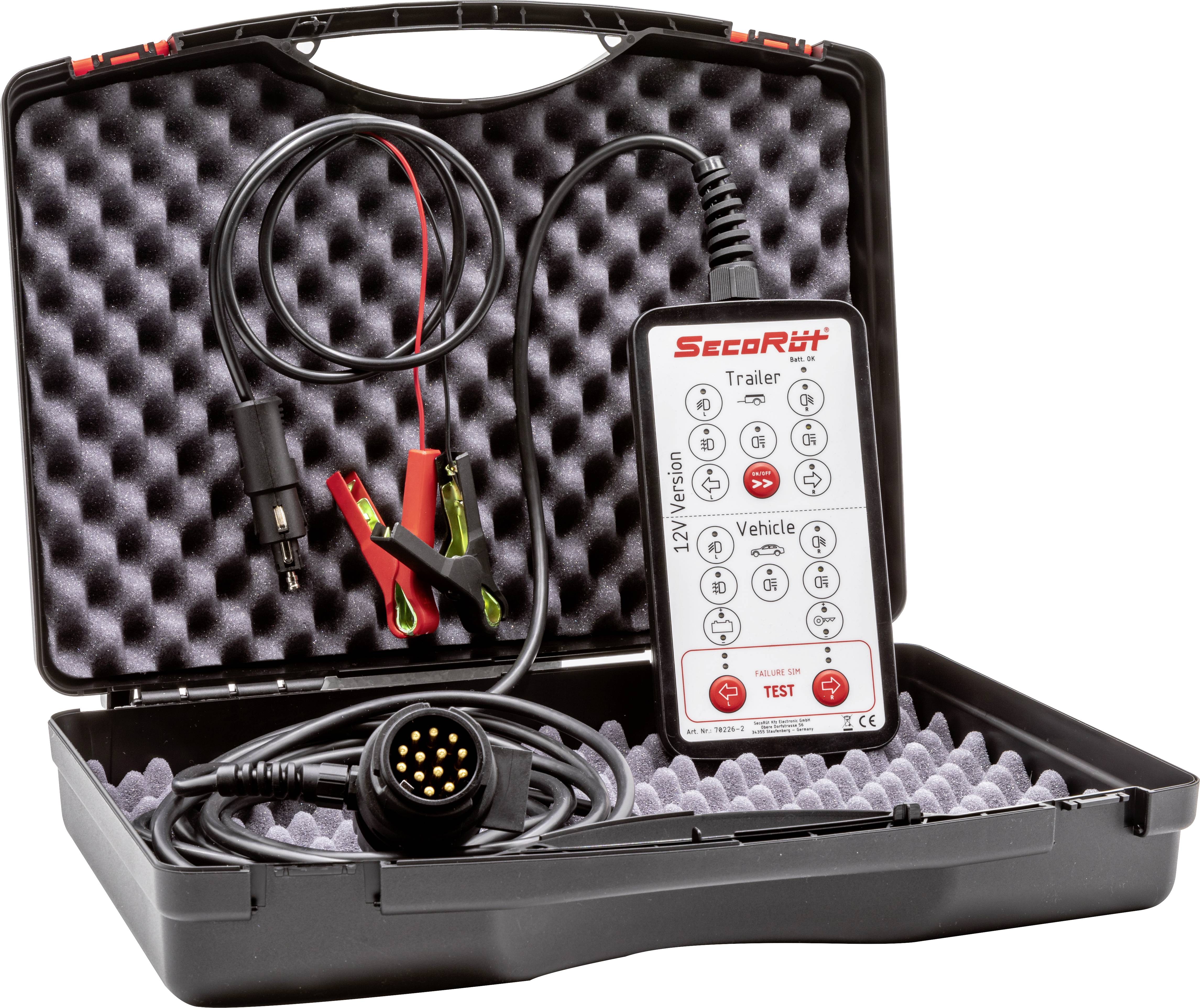 SecoRüt 70226-2 Anhängerprüfkoffer 12V Pole:7/13