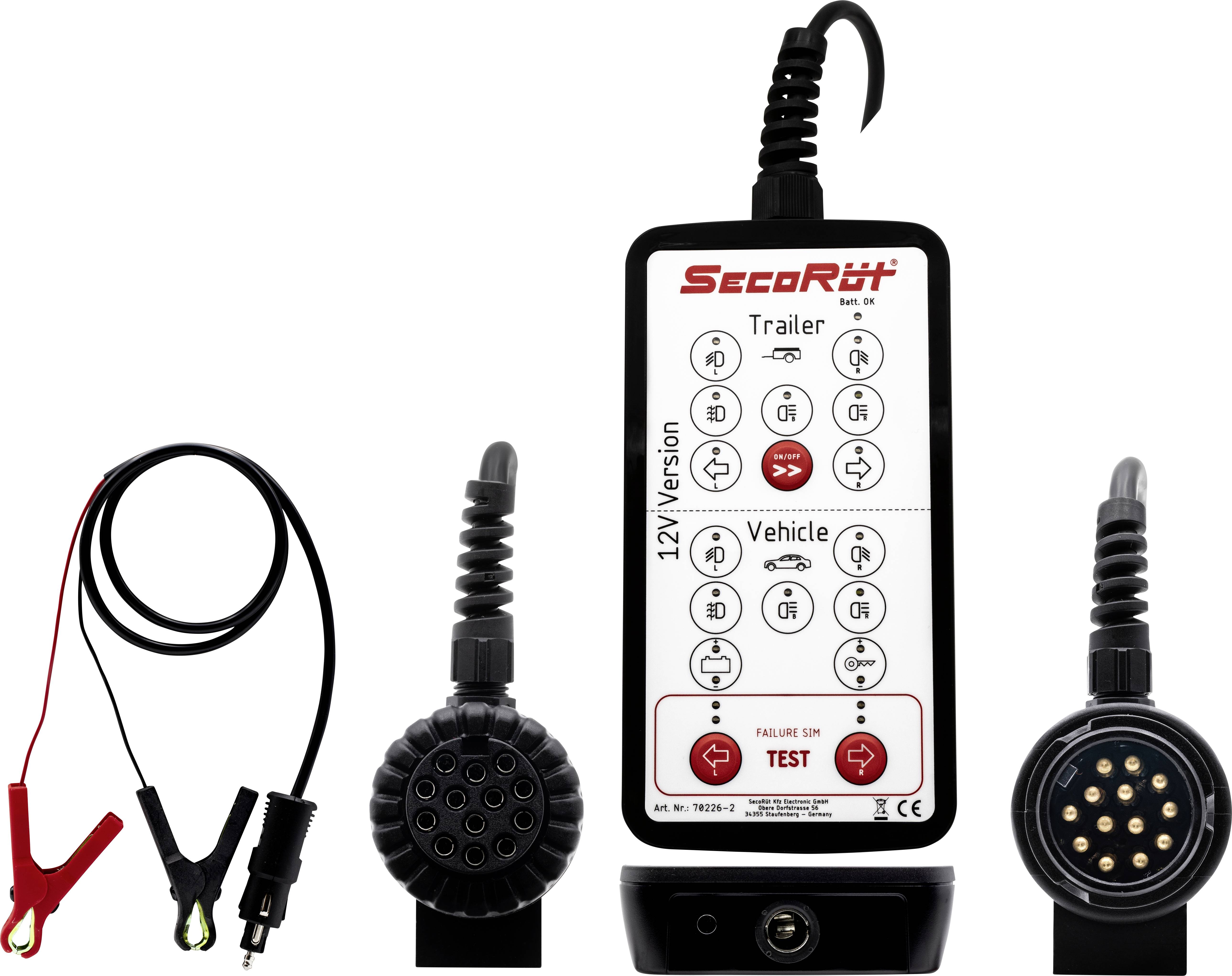 SecoRüt 70226-2 Anhängerprüfkoffer 12V Pole:7/13