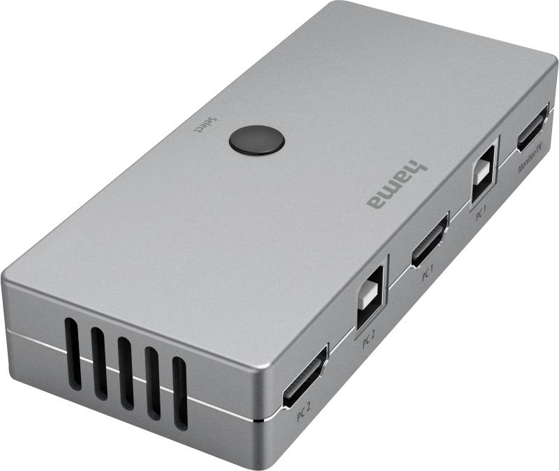 Hama 2+2 Port KVM-Umschalter HDMI USB 4096 x 2160 Pixel