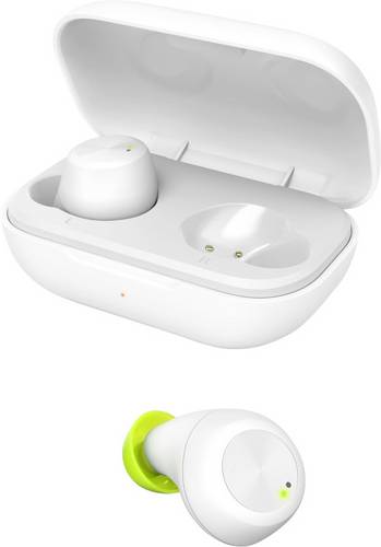Hama Spirit Chop In Ear Kopfhörer Bluetooth® Weiß Headset, Touch-Steuerung, Wasserabweisend