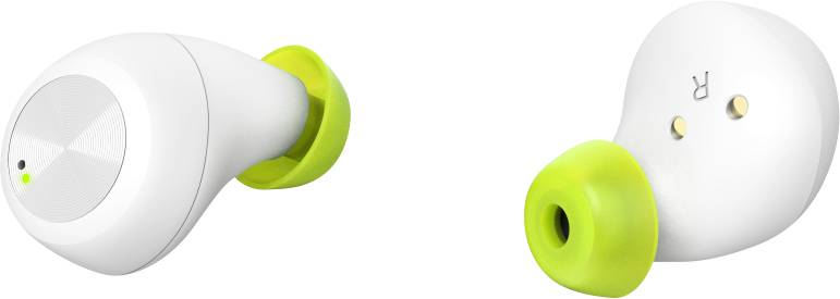 Hama Spirit Chop In Ear Kopfhörer Bluetooth® Weiß Headset, Touch-Steuerung, Wasserabweisend