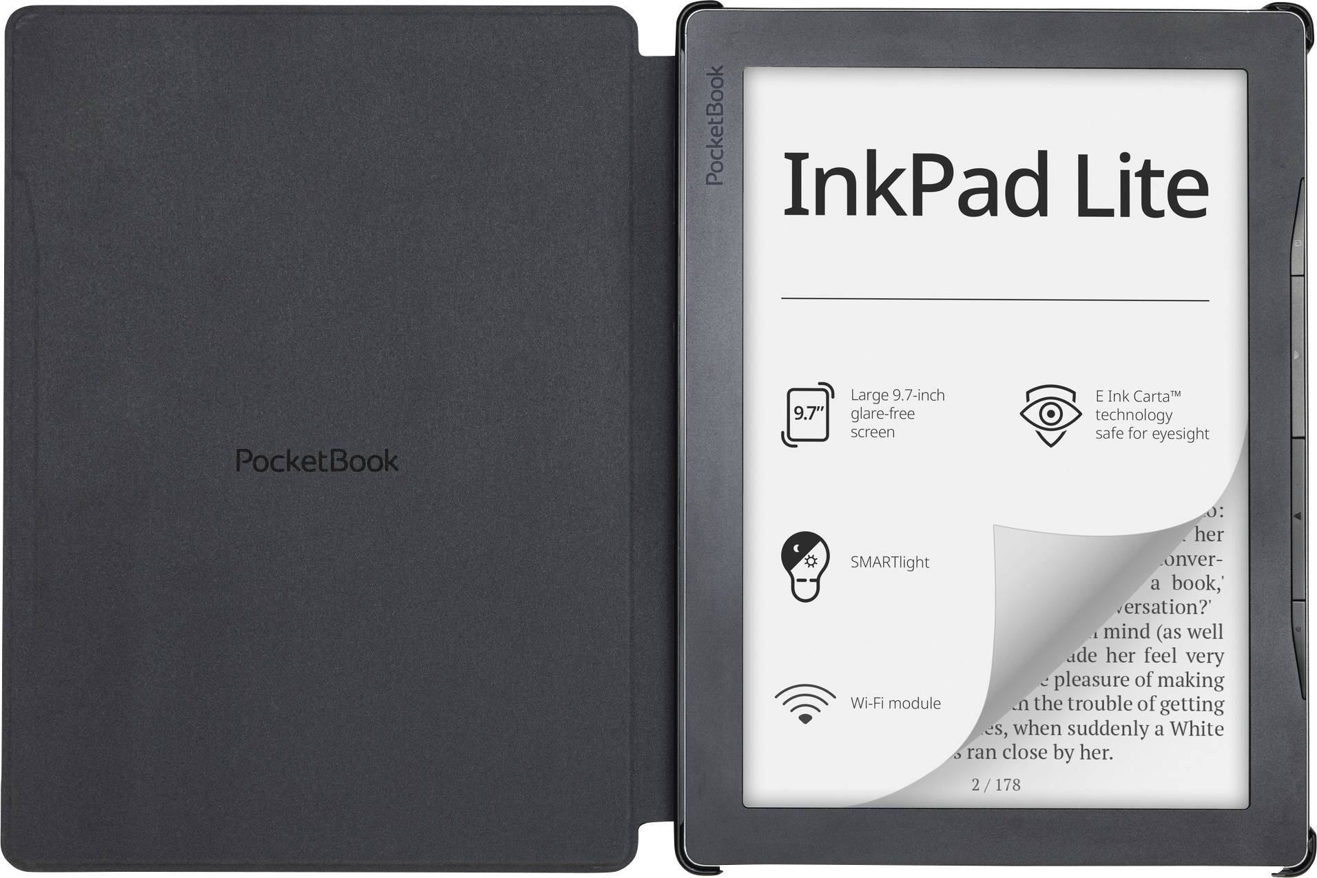 PocketBook Shell Passend für (Modell eBooks): PocketBook InkPad Lite Passend für Display-Größe: 24,6 cm (9,7")