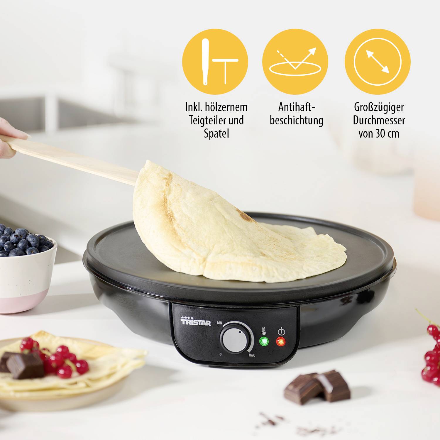 Tristar Crépes Maker Schwarz