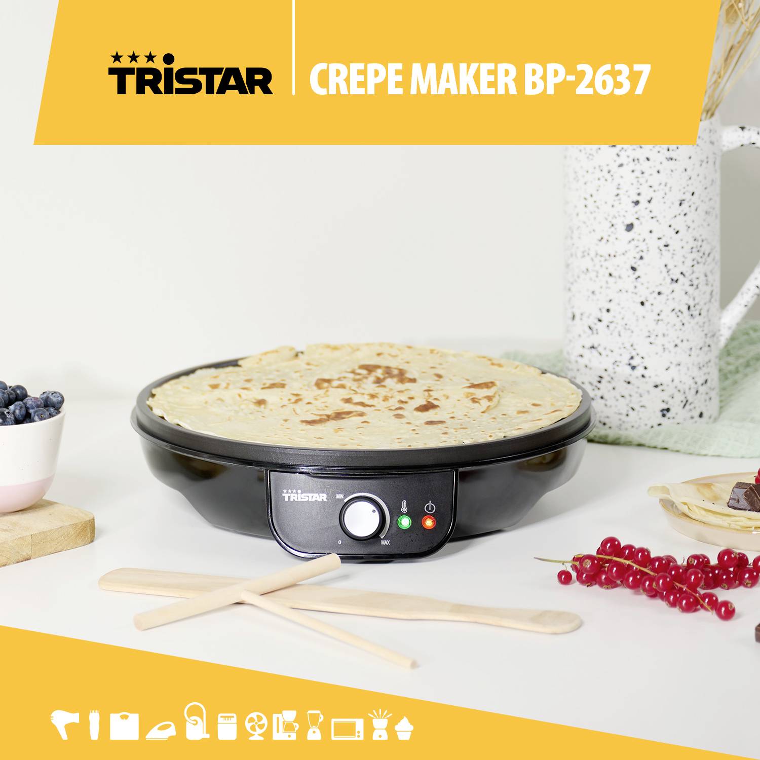 Tristar Crépes Maker Schwarz