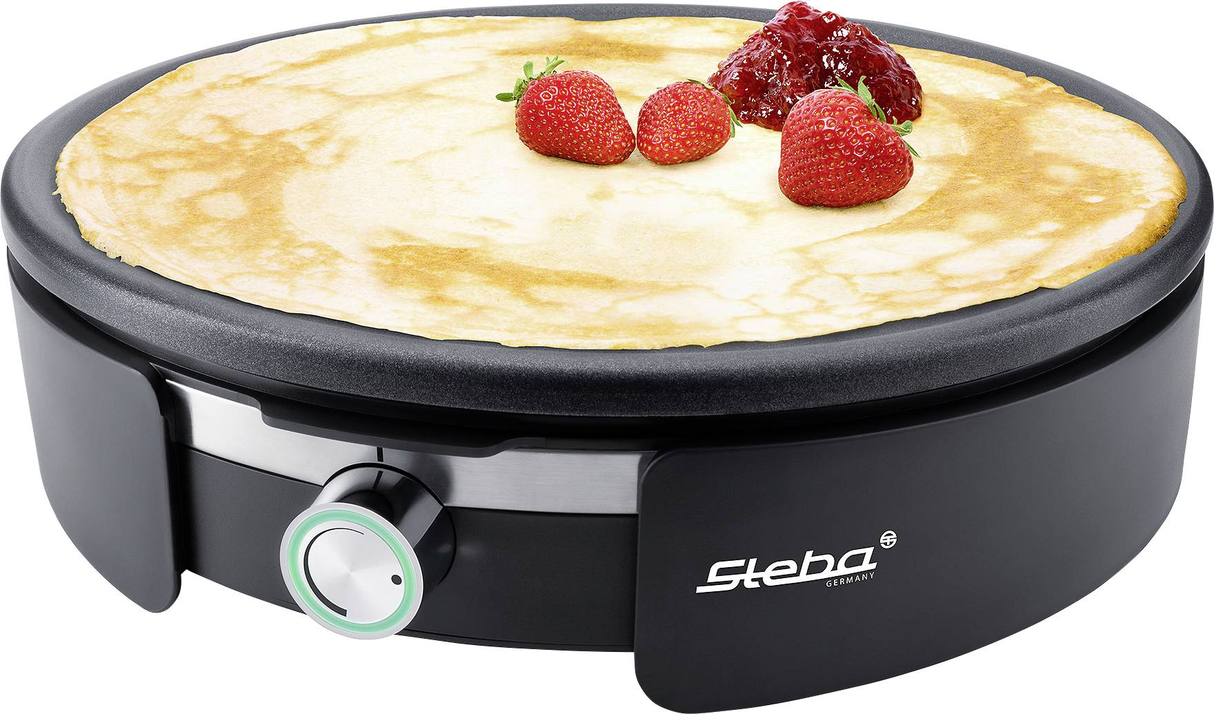 Steba CR 36 187600 Crépes Maker Edelstahl, Schwarz