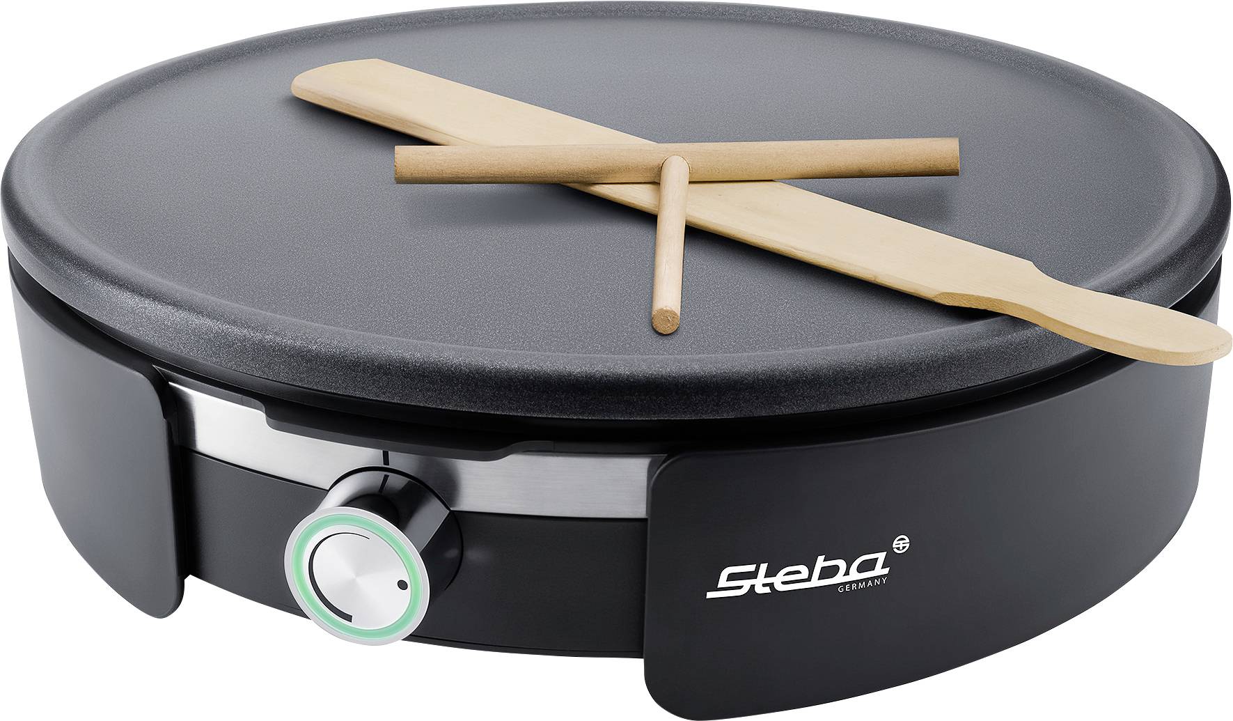 Steba CR 36 187600 Crépes Maker Edelstahl, Schwarz