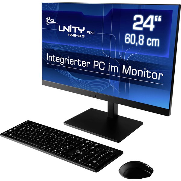 CSL Computer Unity PRO F24B-GLS 60.5cm (23.8 Zoll) All-in-One PC Intel® Celeron® N4120 16GB 512GB SSD Intel UHD Graphics Windows®