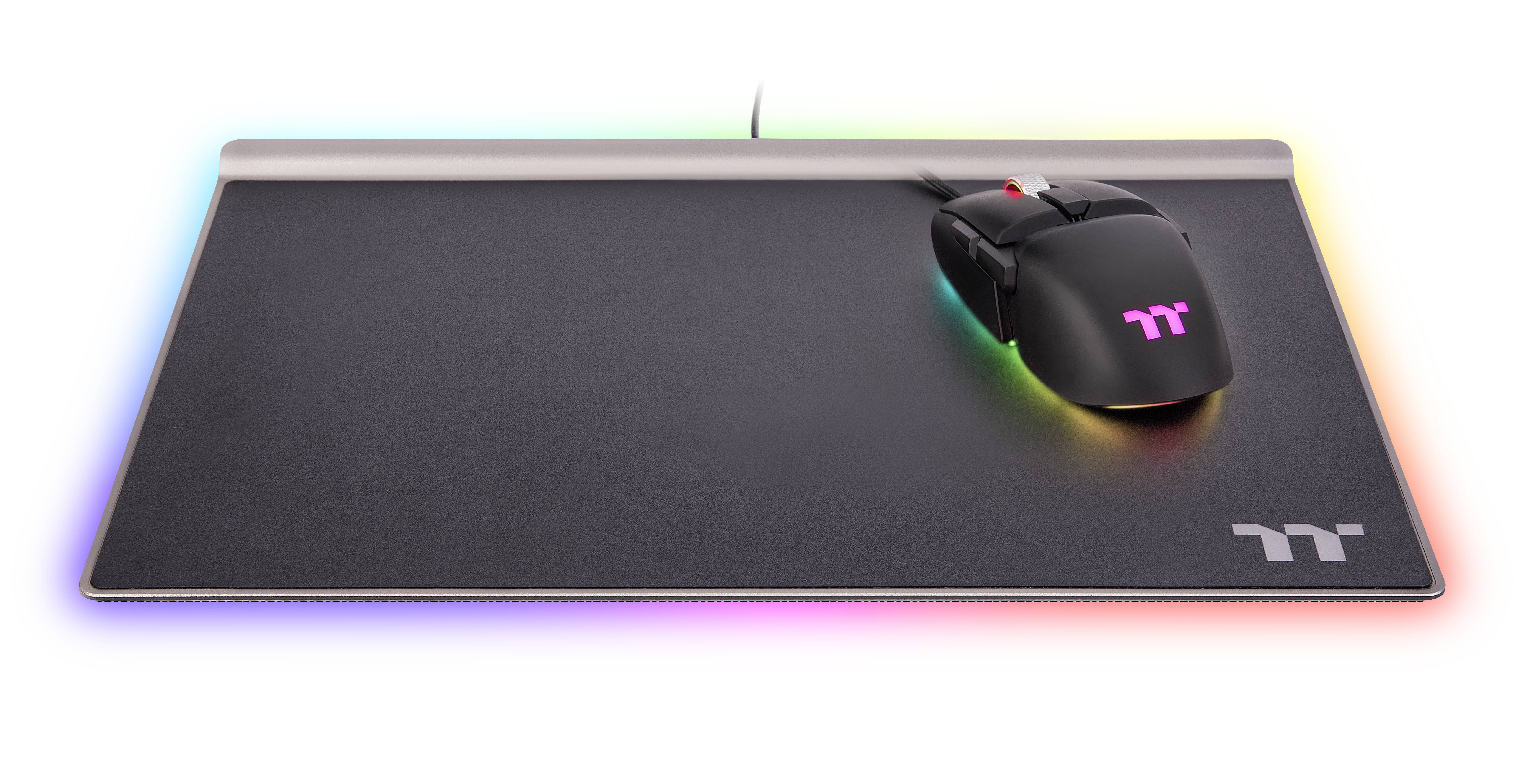 Thermaltake ARGENT MP1 RGB Gaming-Mauspad Beleuchtet Schwarz