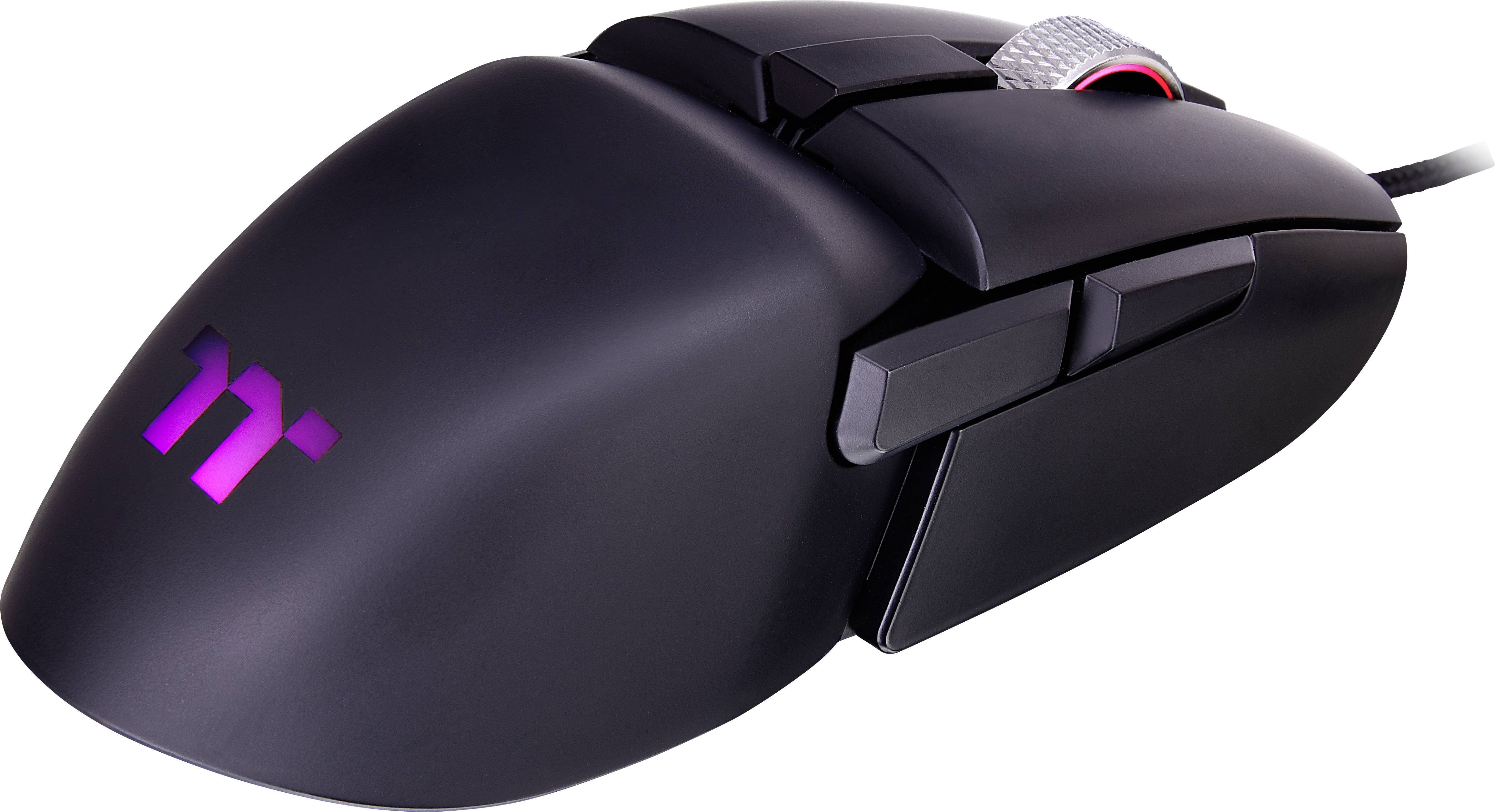Thermaltake Argent M5 RGB Gaming Mouse Gaming-Maus USB Optisch Schwarz 8 Tasten 16000 dpi Beleuchtet
