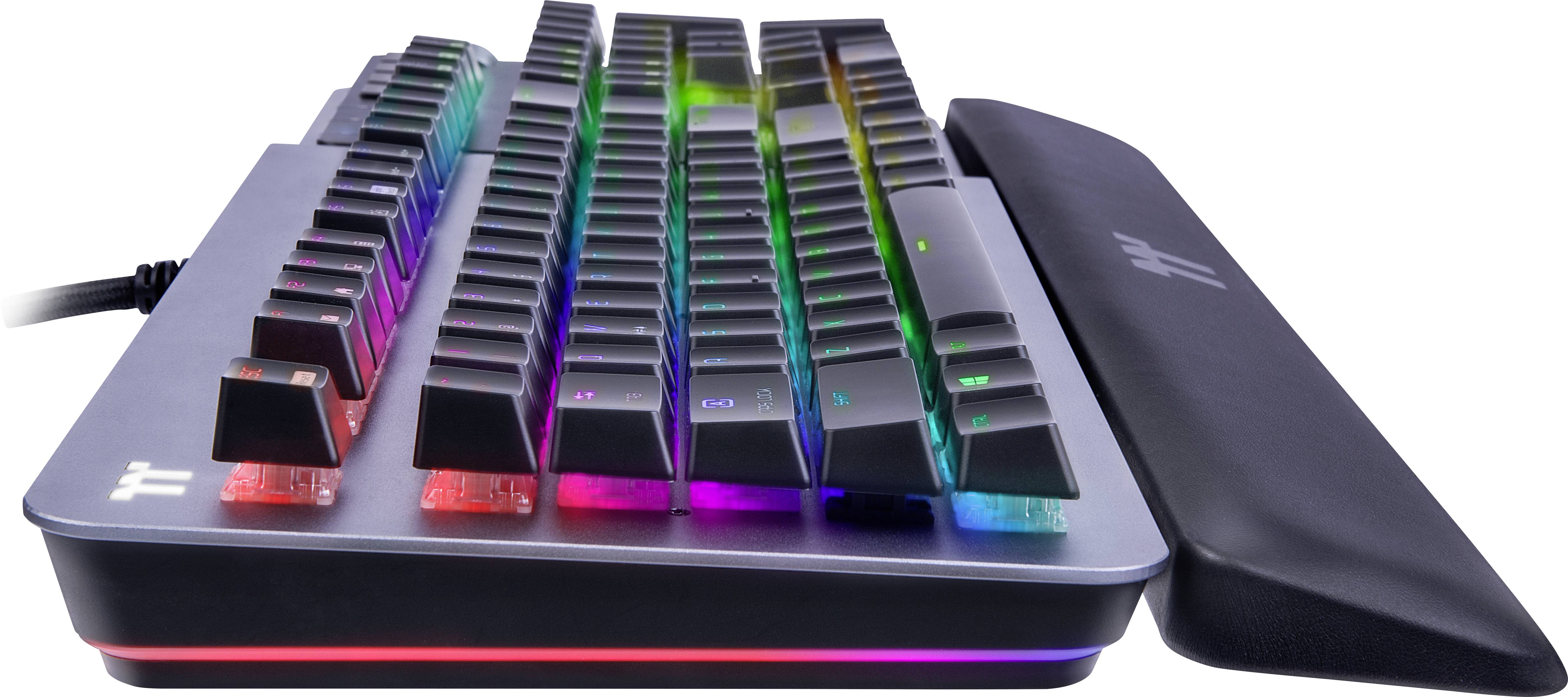 Thermaltake Argent K5 Sliver Switch (GER) Kabelgebunden Gaming-Tastatur Deutsch, QWERTZ Titanium Beleuchtet
