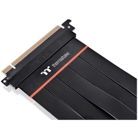 Thermaltake PCIe Riser Kabel PCIe 4.0 PCIe x16 Stecker, PCIe x16 Buchse 0.30 m Schwarz Buchse 90° g Thermaltake PCIe Riser Kabel PCIe 4.0 PCIe x16 Stecker, PCIe x16 Buchse 0.30 m Schwarz Buchse 90° g