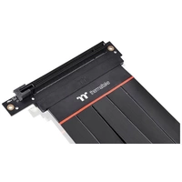 Thermaltake PCIe Riser Kabel PCIe 4.0 PCIe x16 Stecker, PCIe x16 Buchse 0.30 m Schwarz Buchse 90° g Thermaltake PCIe Riser Kabel PCIe 4.0 PCIe x16 Stecker, PCIe x16 Buchse 0.30 m Schwarz Buchse 90° g