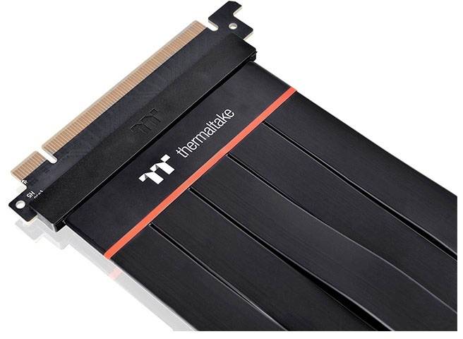 Thermaltake PCIe Riser Kabel PCIe 4.0 PCIe x16 Stecker, PCIe x16 Buchse 0.30 m Schwarz AC-058-CO1OT