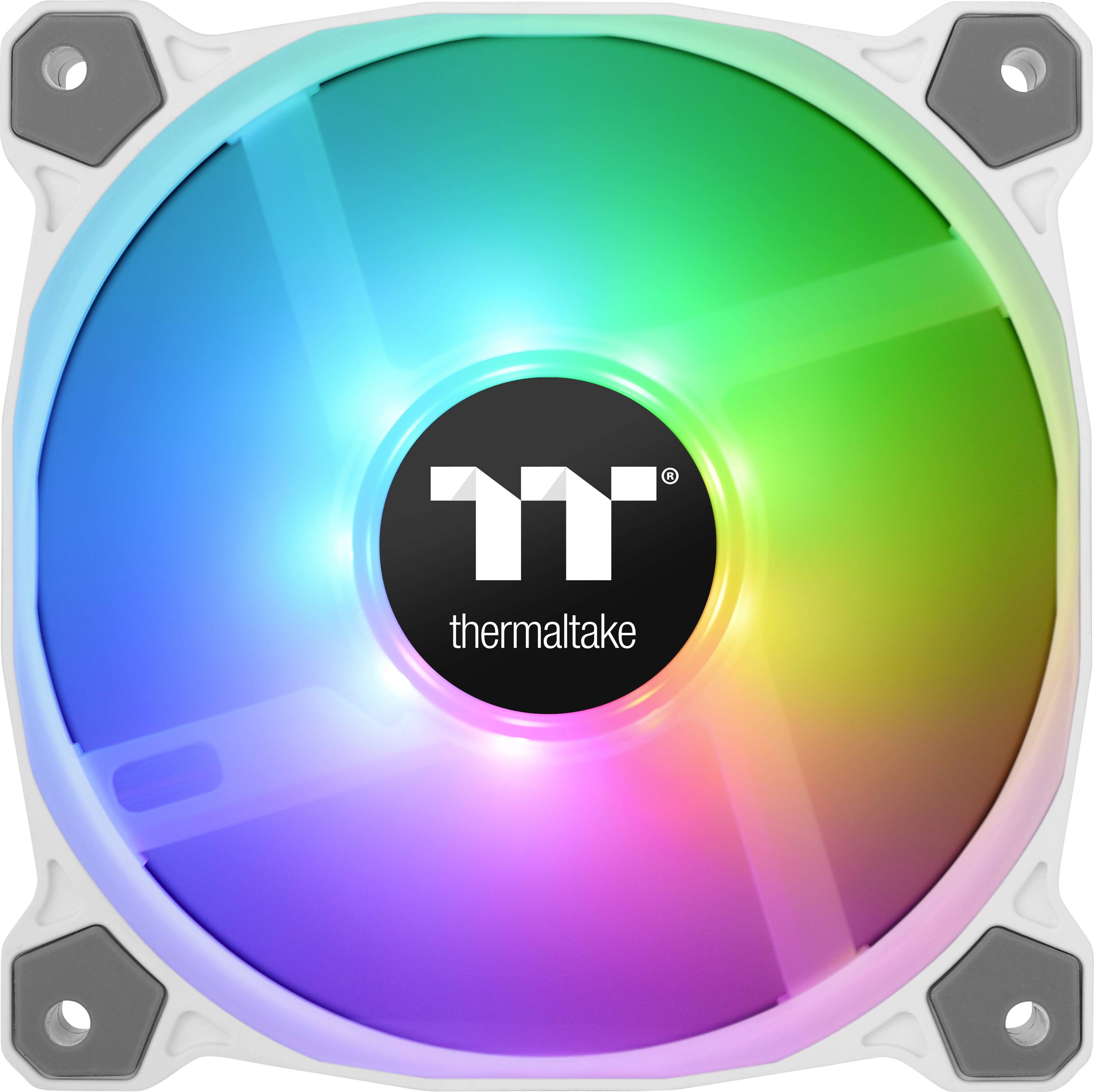 Thermaltake Pure 12 ARGB Sync Radiator Fan White TT Premium Edition PC-Gehäuse-Lüfter Weiß, RGB (B x H x T) 120 x 25 x 120mm inkl
