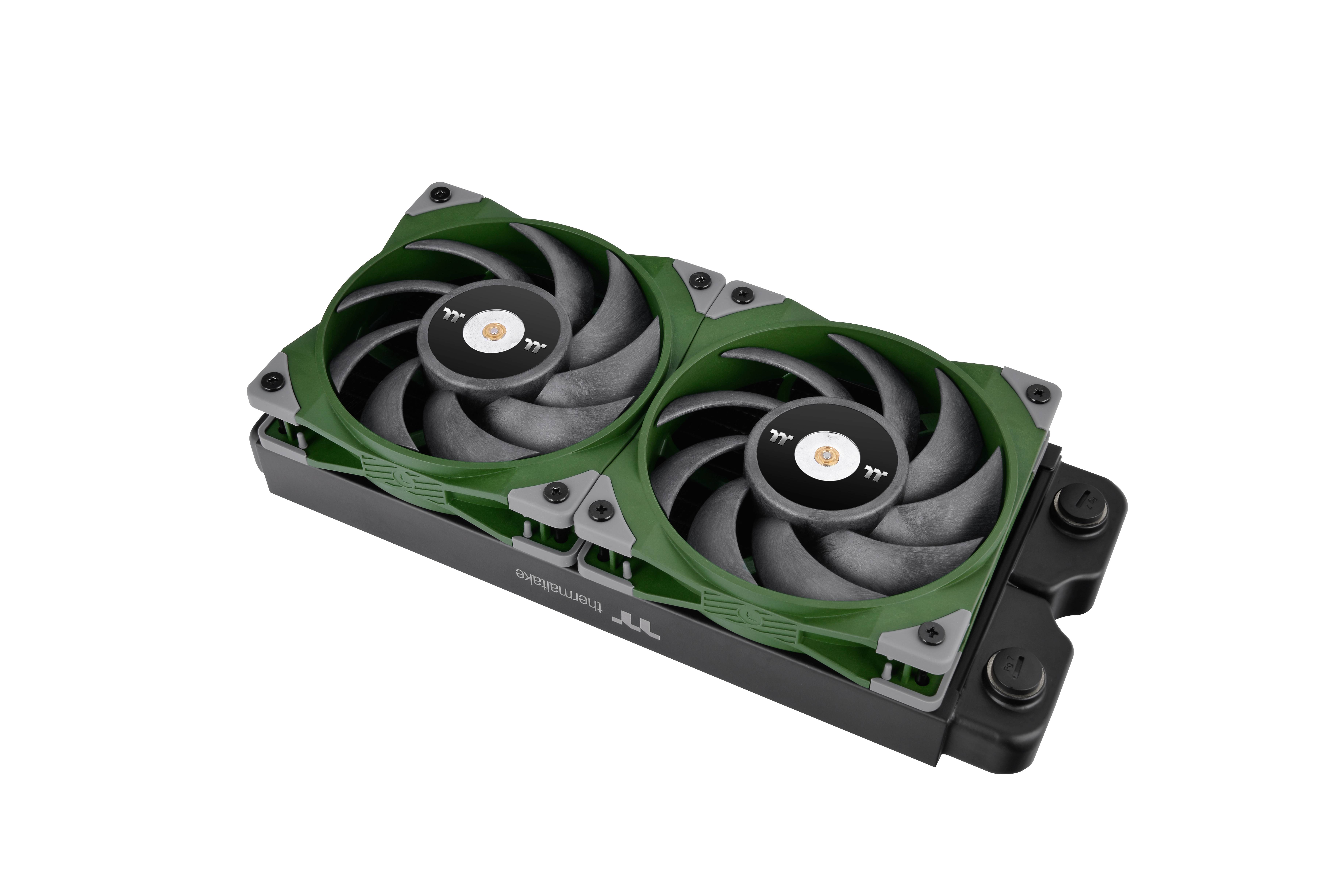 Thermaltake TOUGHFAN 12 Radiator Fan PC-Gehäuse-Lüfter Racing-Grün (B x H x T) 120 x 25 x 120 mm