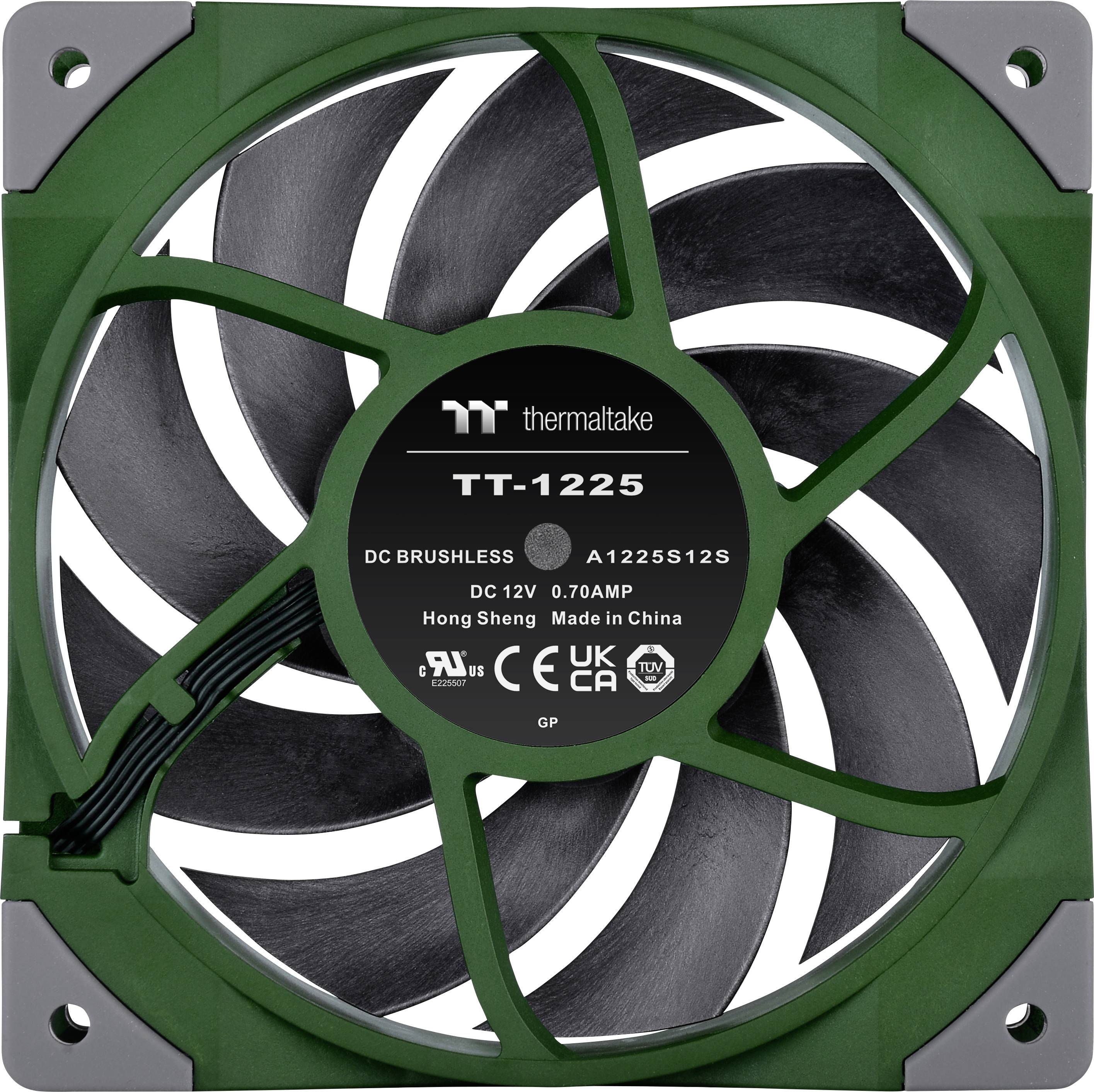 Thermaltake TOUGHFAN 12 Radiator Fan PC-Gehäuse-Lüfter Racing-Grün (B x H x T) 120 x 25 x 120 mm