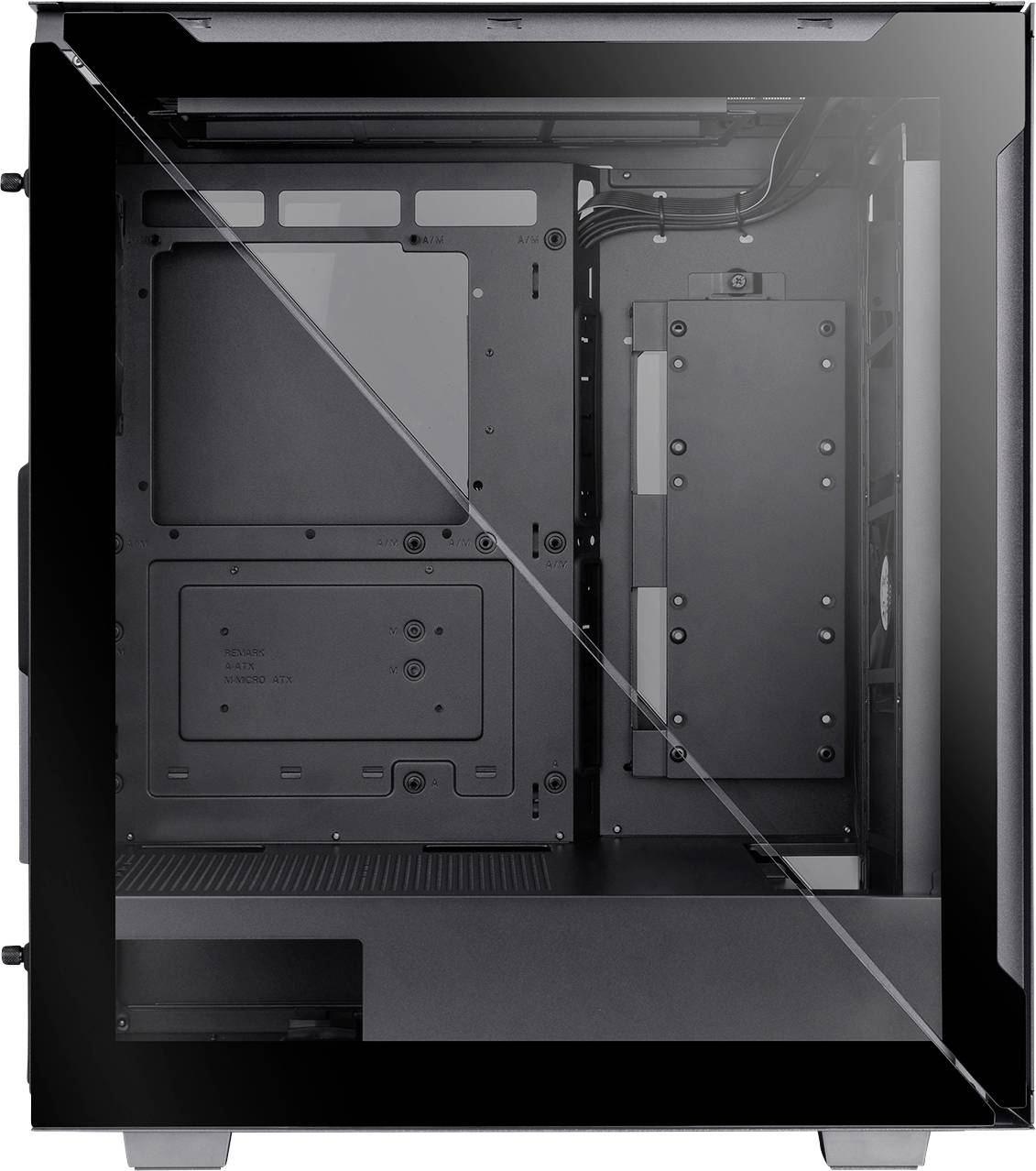 Thermaltake Divider 500 TG Air Black Midi-Tower PC-Gehäuse Schwarz 2 vorinstallierte Lüfter, Seitenfenster, Staubfilter