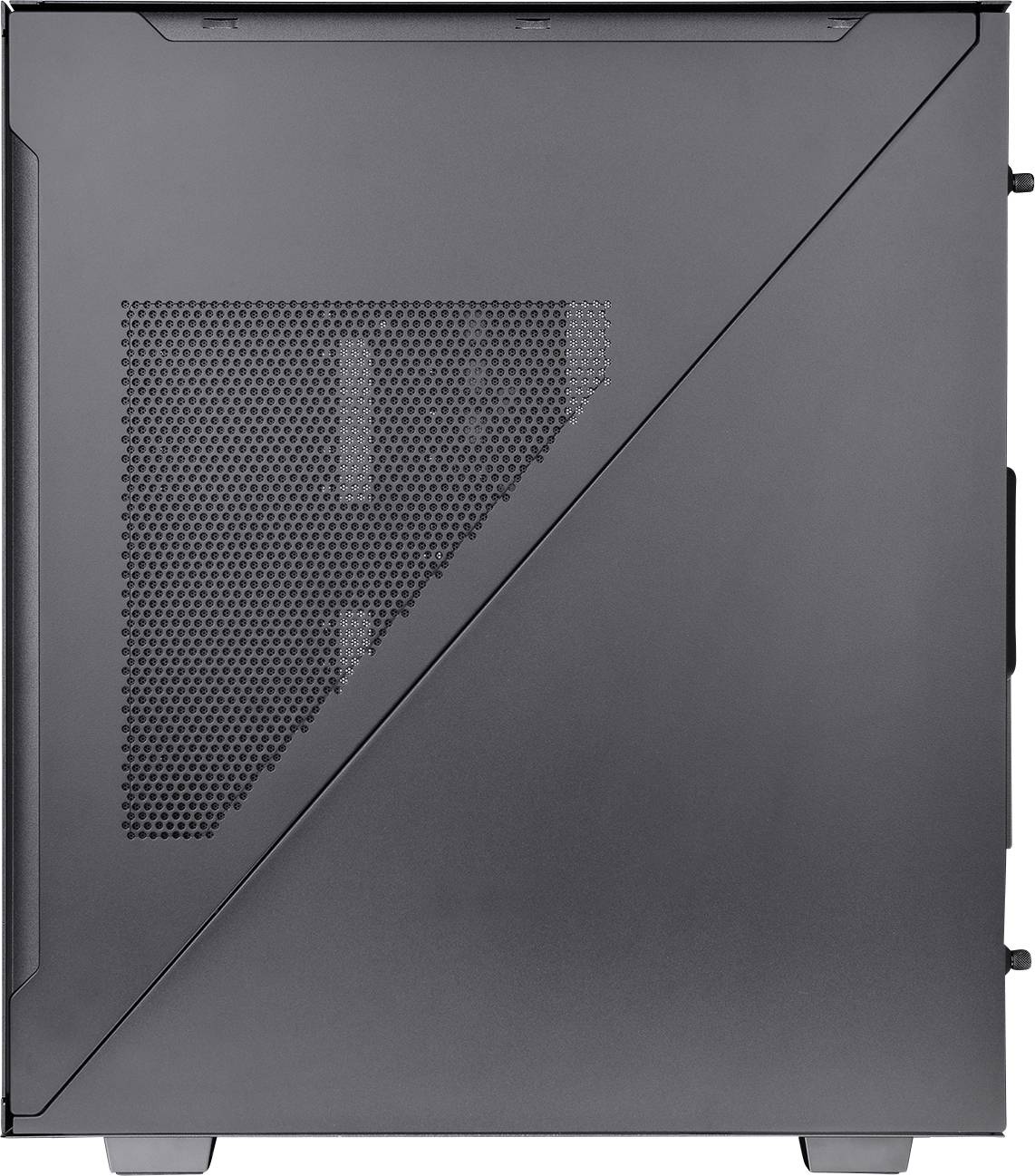 Thermaltake Divider 500 TG Air Black Midi-Tower PC-Gehäuse Schwarz 2 vorinstallierte Lüfter, Seitenfenster, Staubfilter