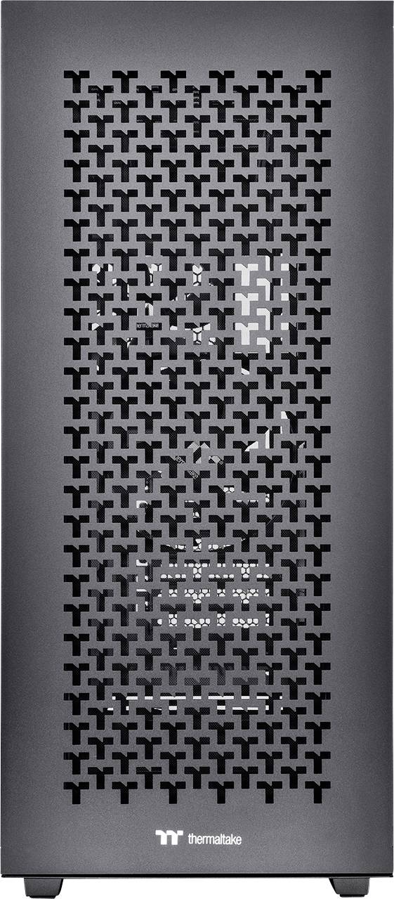 Thermaltake Divider 500 TG Air Black Midi-Tower PC-Gehäuse Schwarz 2 vorinstallierte Lüfter, Seitenfenster, Staubfilter