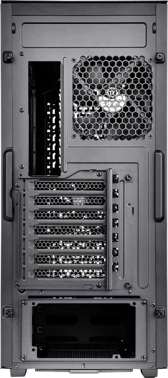 Thermaltake Divider 500 TG Air Black Midi-Tower PC-Gehäuse Schwarz 2 vorinstallierte Lüfter, Seitenfenster, Staubfilter