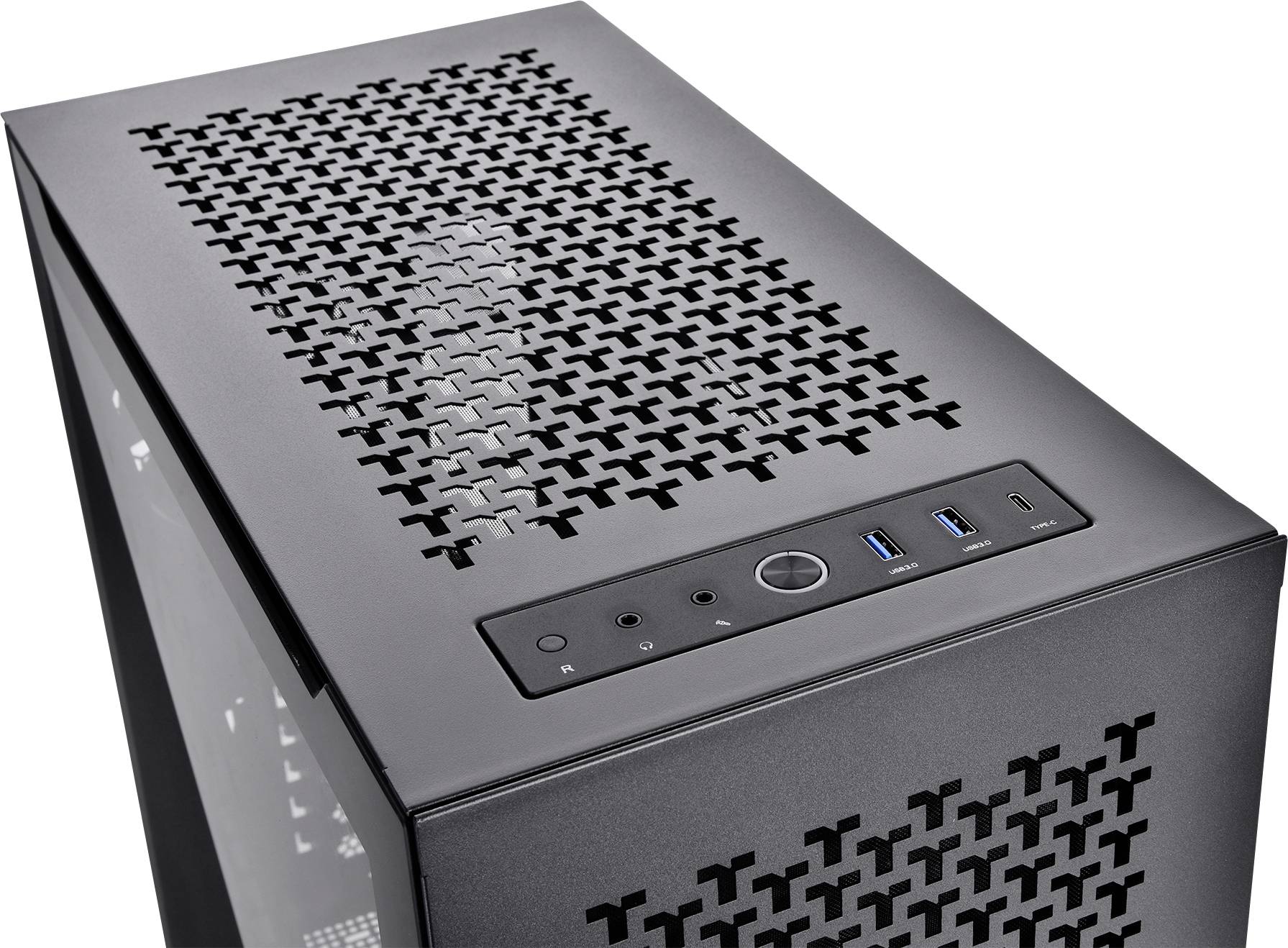 Thermaltake Divider 500 TG Air Black Midi-Tower PC-Gehäuse Schwarz 2 vorinstallierte Lüfter, Seitenfenster, Staubfilter