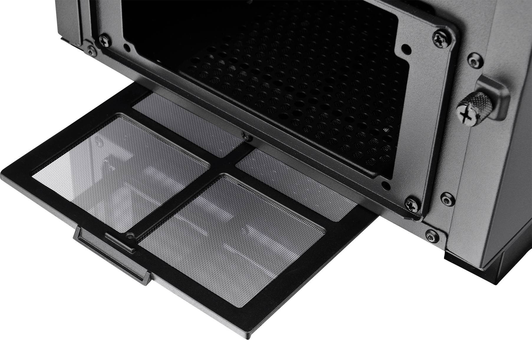 Thermaltake Divider 500 TG Air Black Midi-Tower PC-Gehäuse Schwarz 2 vorinstallierte Lüfter, Seitenfenster, Staubfilter