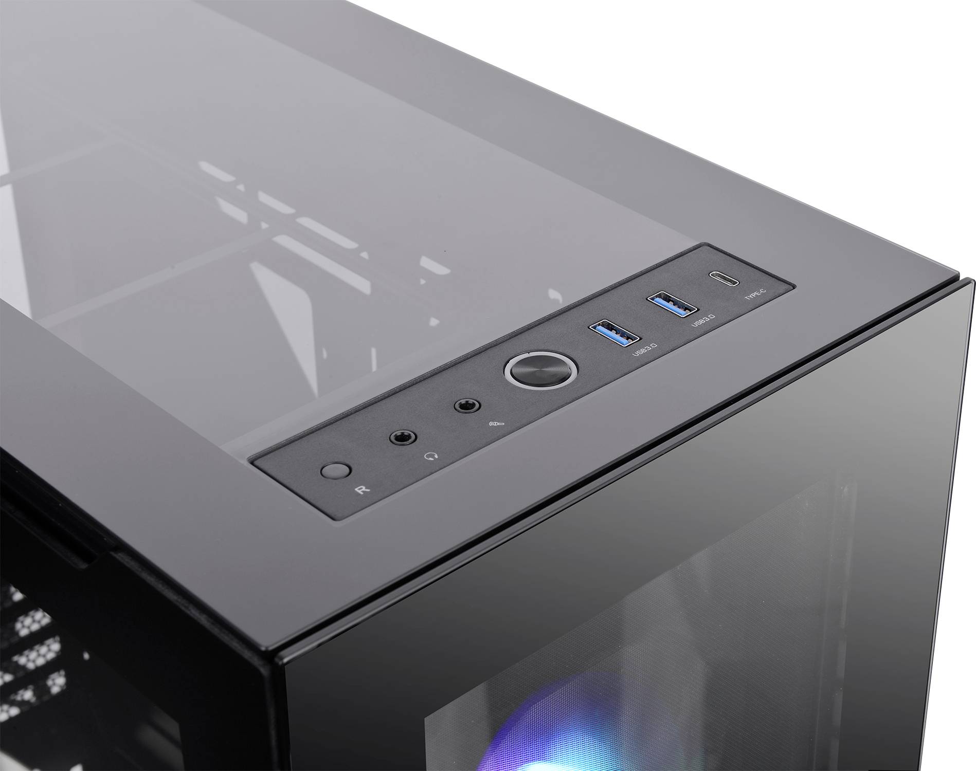 Thermaltake Divider 500 TG ARGB Midi-Tower PC-Gehäuse Schwarz 3 Vorinstallierte LED Lüfter, 1 vorinstallierter Lüfter