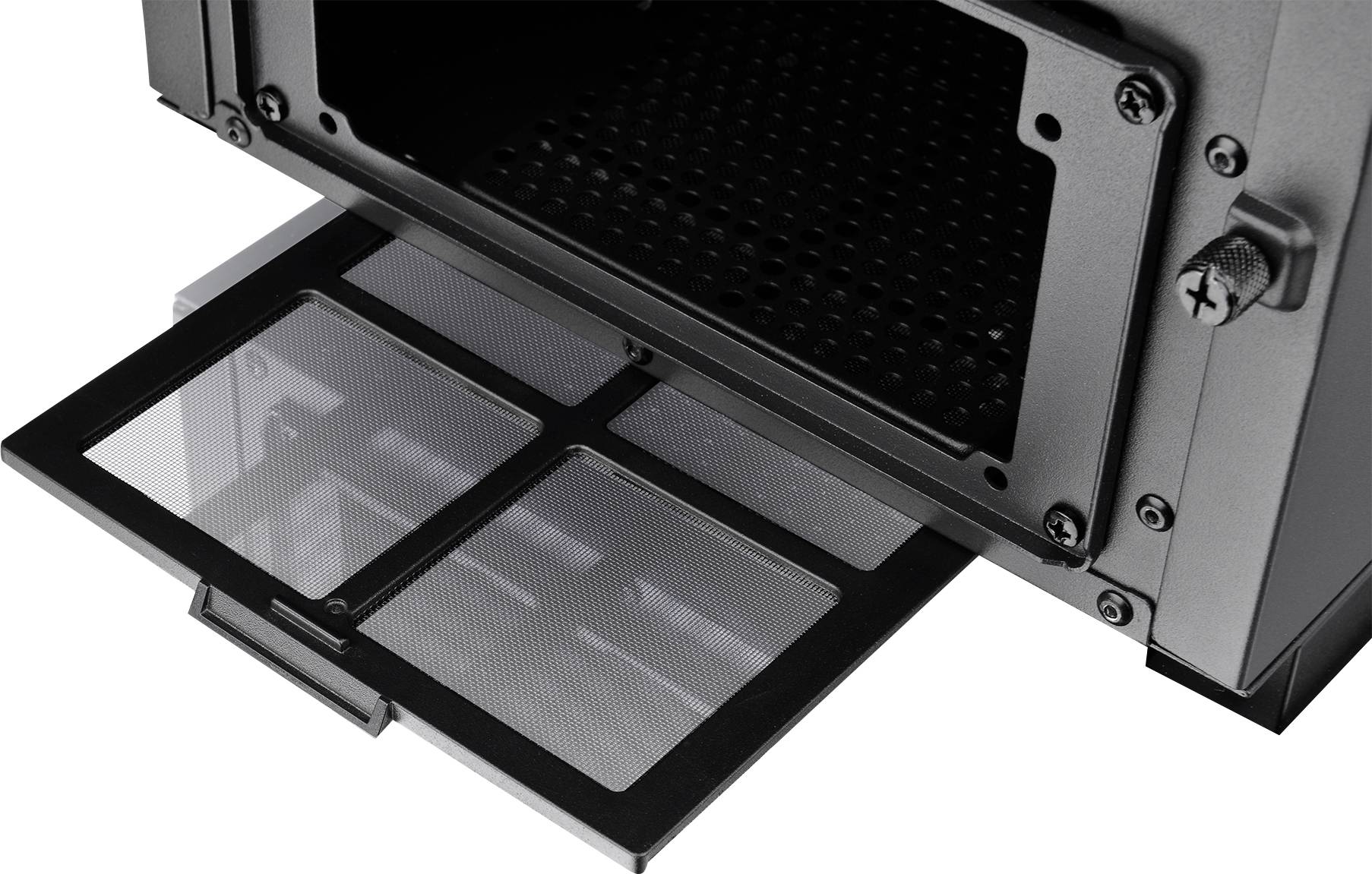 Thermaltake Divider 500 TG ARGB Midi-Tower PC-Gehäuse Schwarz 3 Vorinstallierte LED Lüfter, 1 vorinstallierter Lüfter