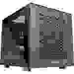 Thermaltake Divider 200 TG Air Black Micro-Tower PC-Gehäuse Schwarz 2 vorinstallierte Lüfter, Seite