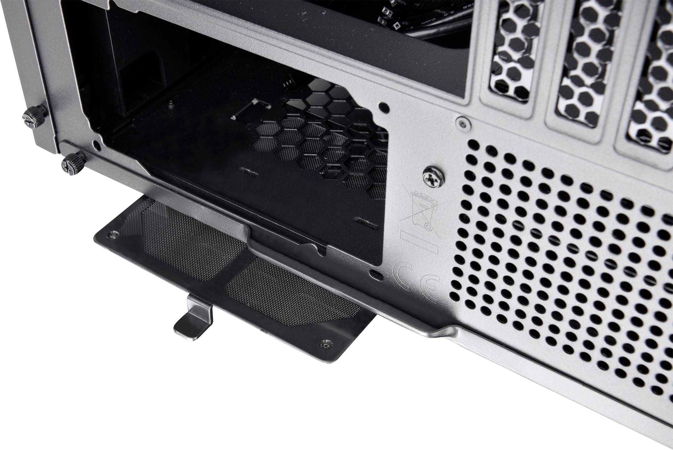 Thermaltake Divider 200 TG Air Black Micro-Tower PC-Gehäuse Schwarz 2 vorinstallierte Lüfter, Seitenfenster, Staubfilter