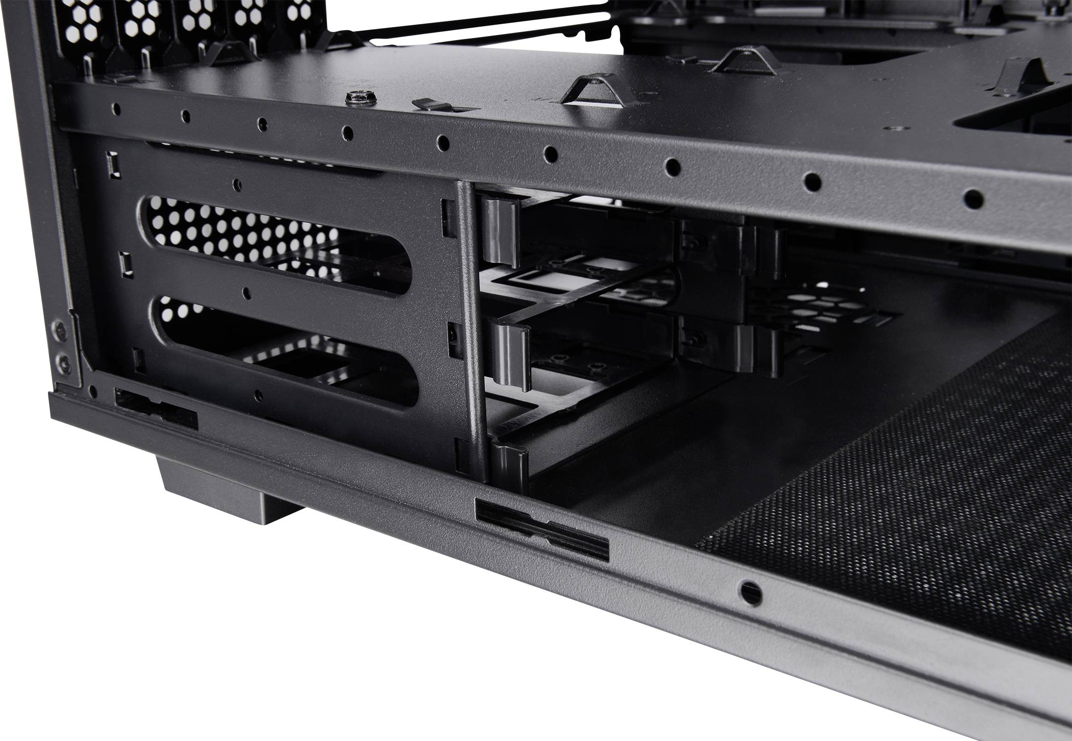 Thermaltake Divider 200 TG Air Black Micro-Tower PC-Gehäuse Schwarz 2 vorinstallierte Lüfter, Seitenfenster, Staubfilter