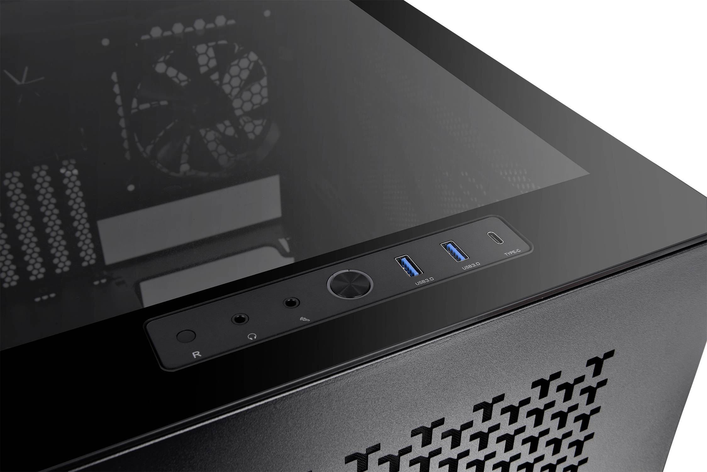 Thermaltake Divider 200 TG Air Black Micro-Tower PC-Gehäuse Schwarz 2 vorinstallierte Lüfter, Seitenfenster, Staubfilter