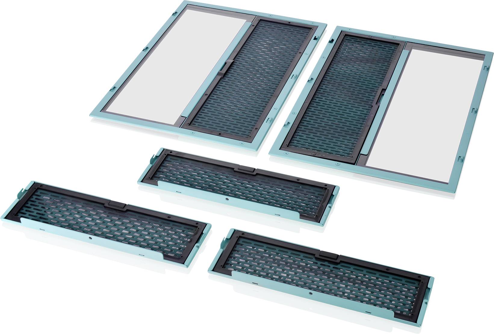 Thermaltake The Tower 100 Turquoise Mini-Tower PC-Gehäuse Türkis Seitenfenster