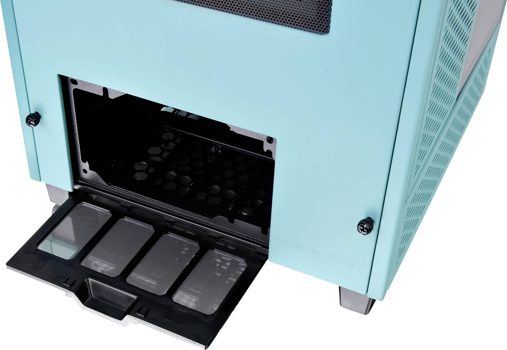 Thermaltake The Tower 100 Turquoise Mini-Tower PC-Gehäuse Türkis Seitenfenster