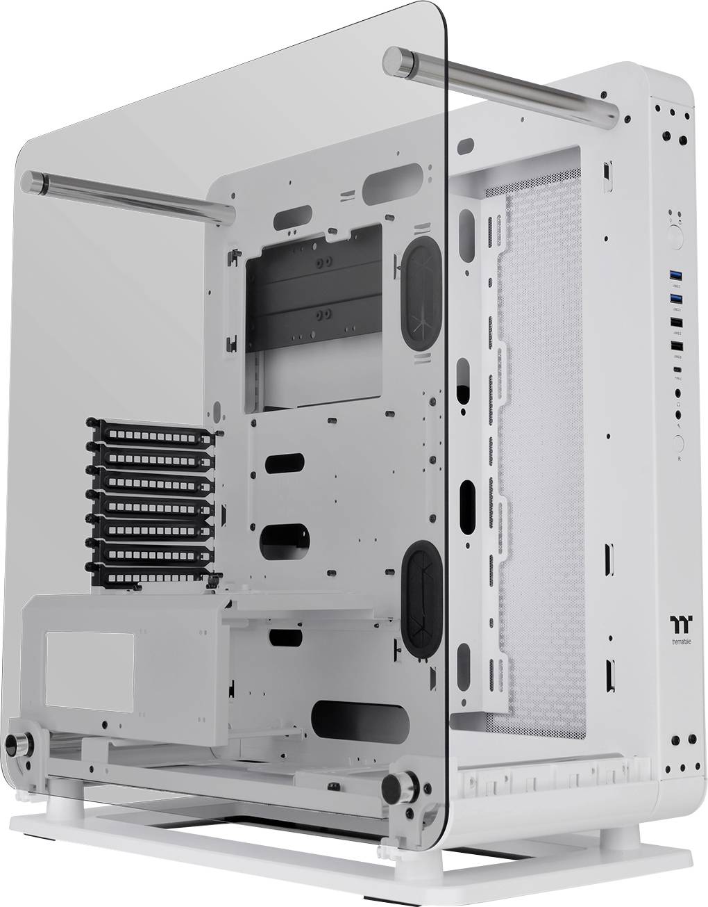 Thermaltake Core P6 TG Snow White Midi-Tower PC-Gehäuse Weiß Seitenfenster
