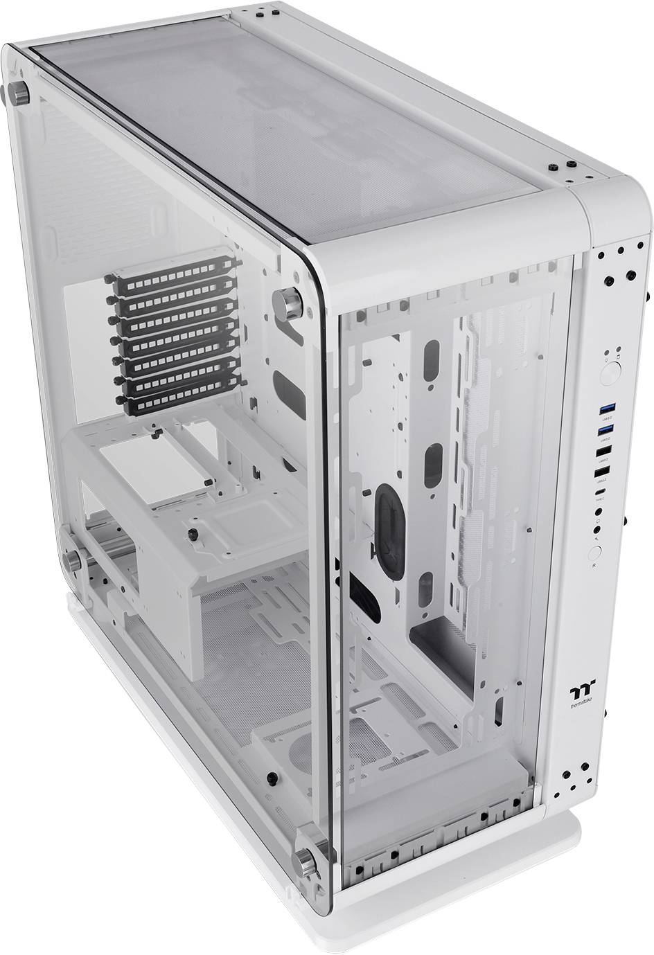 Thermaltake Core P6 TG Snow White Midi-Tower PC-Gehäuse Weiß Seitenfenster