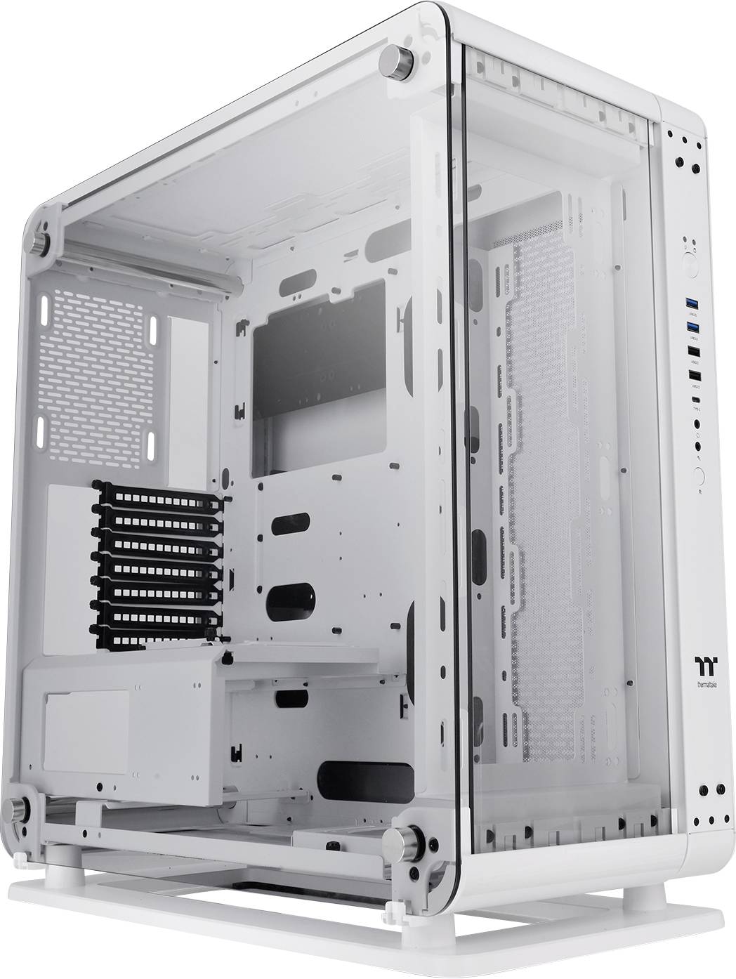 Thermaltake Core P6 TG Snow White Midi-Tower PC-Gehäuse Weiß Seitenfenster