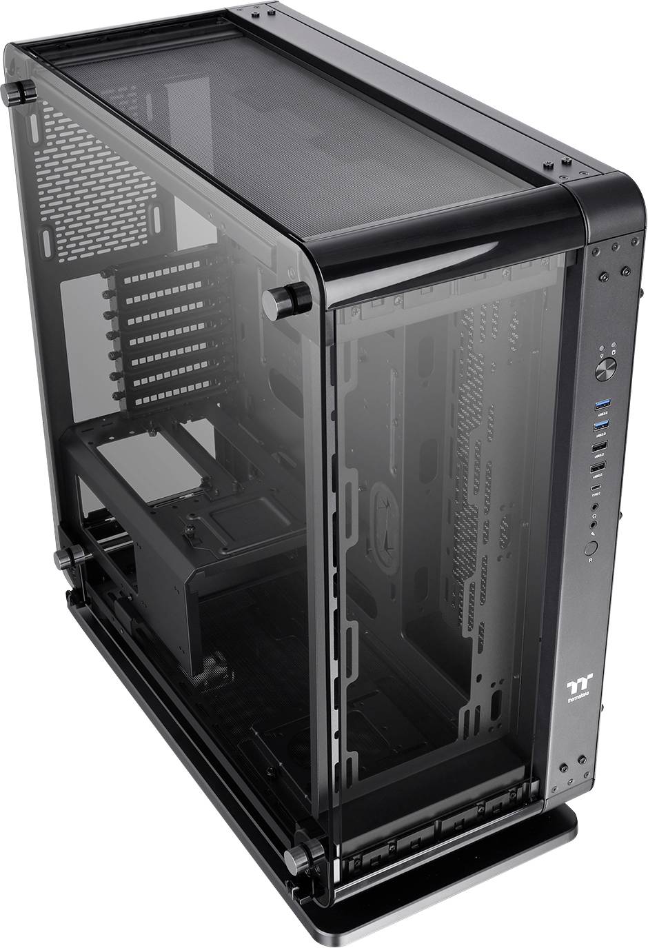 Thermaltake Core P6 TG Black Midi-Tower PC-Gehäuse Schwarz Seitenfenster