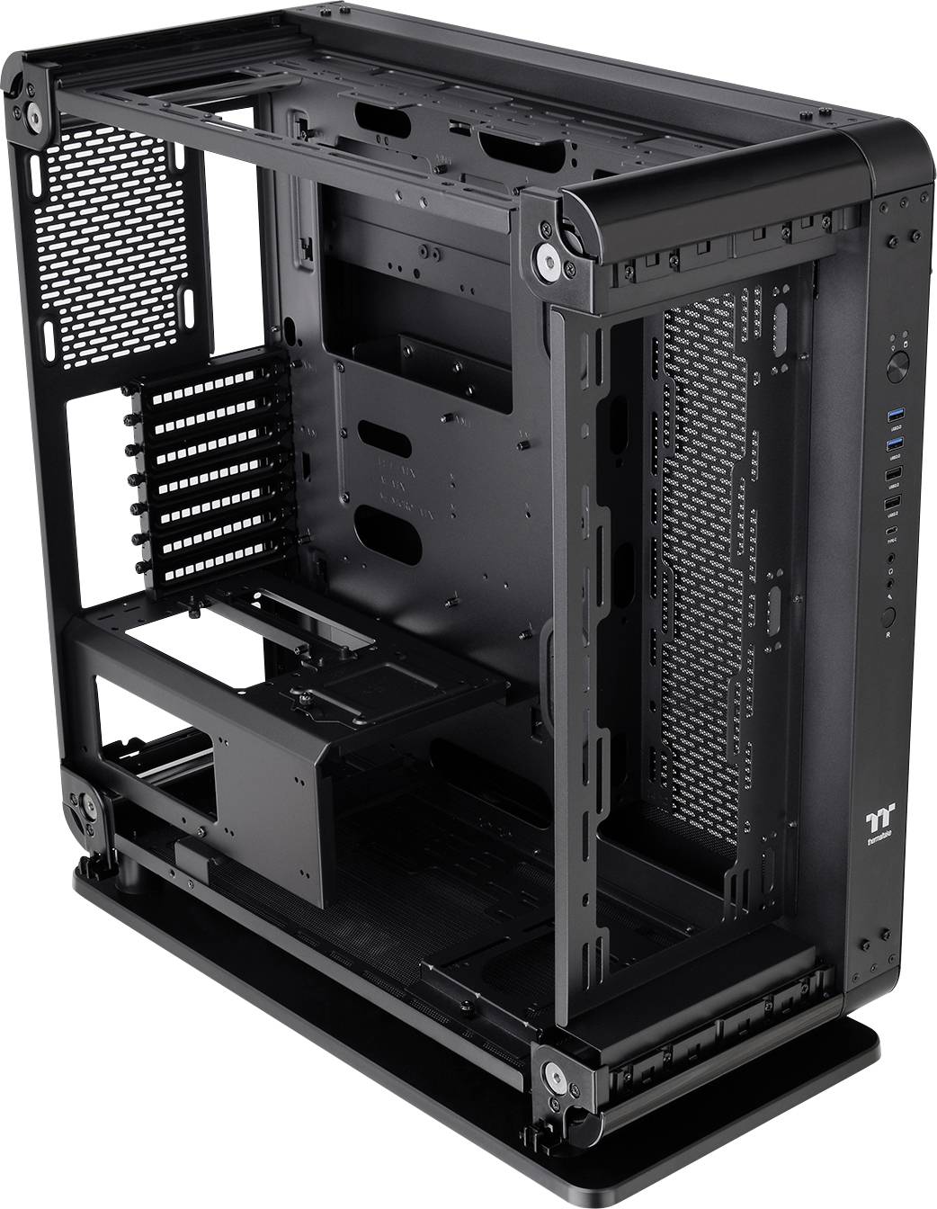 Thermaltake Core P6 TG Black Midi-Tower PC-Gehäuse Schwarz Seitenfenster