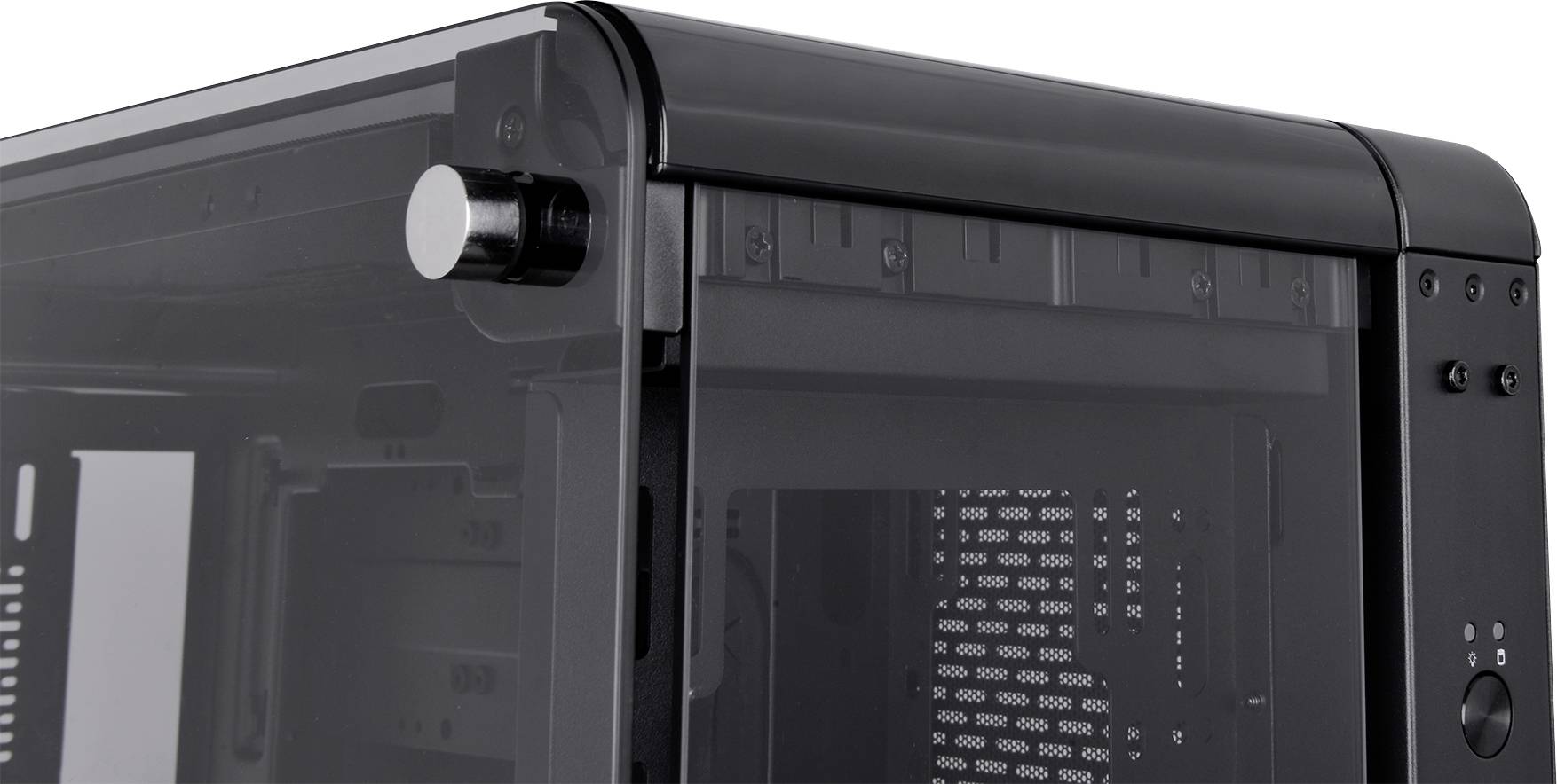 Thermaltake Core P6 TG Black Midi-Tower PC-Gehäuse Schwarz Seitenfenster