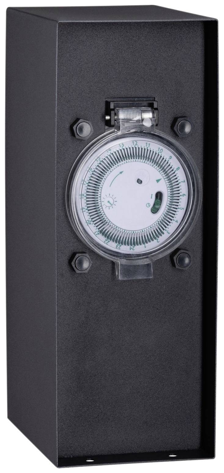 Paulmann 94314 Gartensteckdose mit Zeitschaltuhr Anthrazit