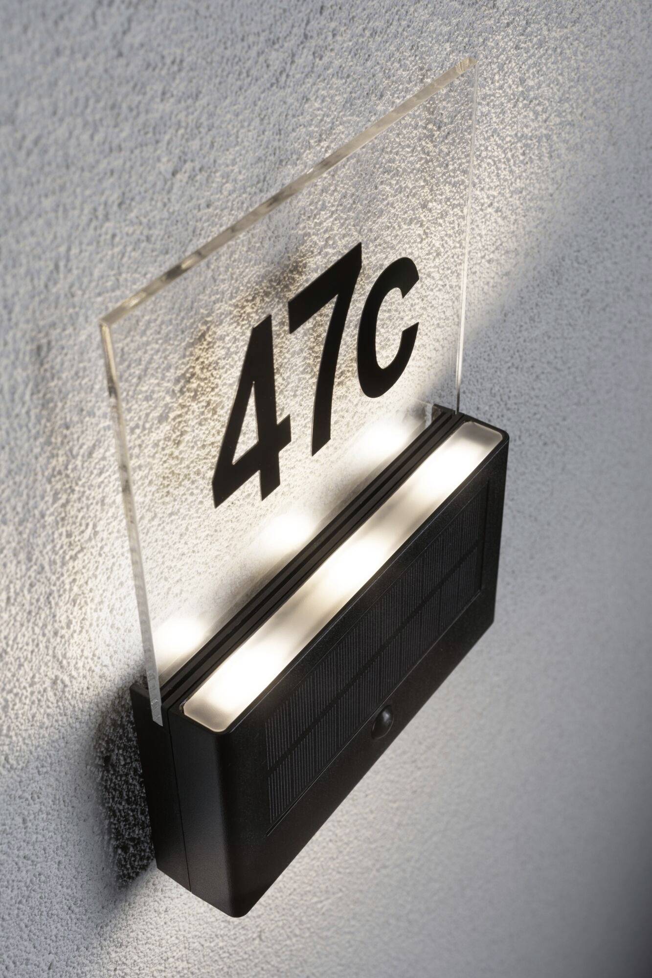 Paulmann 94577 Neda Solar-Hausnummernleuchte 1W Warmweiß Anthrazit