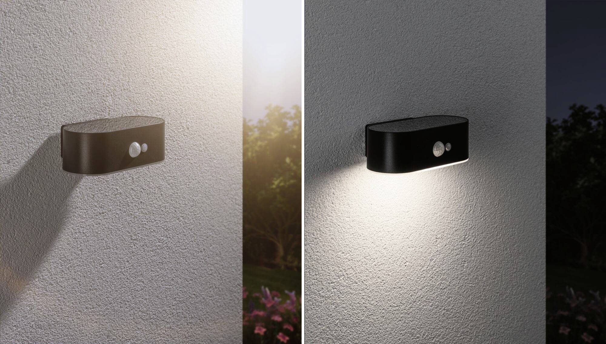 Paulmann 94571 Ayda Solar-Wandlampe 5.5W Warmweiß Schwarz